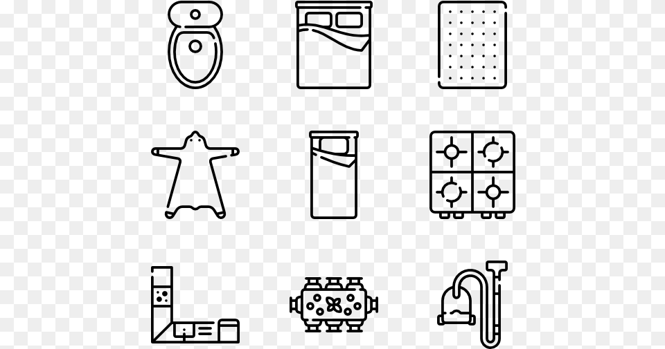 Furniture And Household Design Vector Icon, Gray Free Png