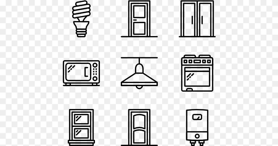 Furniture And Household Hardware Icon, Gray Png Image