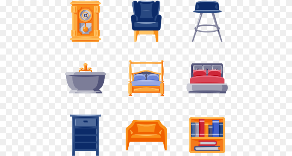 Furniture Chair, Bed, Tub, Bedroom, Indoors Png
