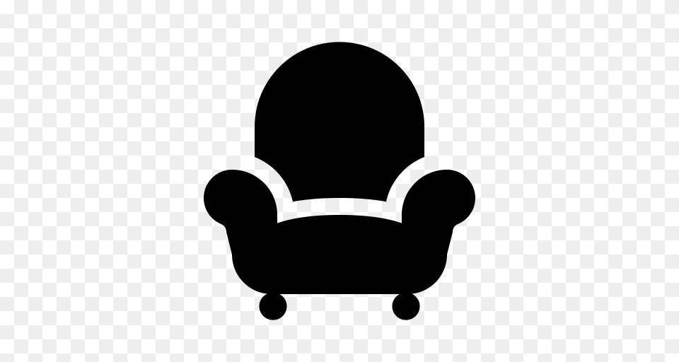 Furniture Clipart Sofa Chair, Gray Png