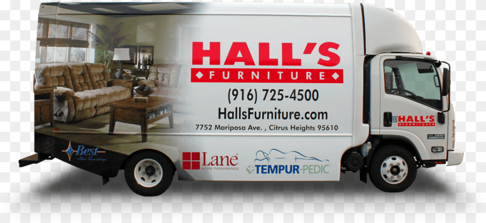 Furniture Company Car Wrap, Moving Van, Transportation, Van, Vehicle Free Transparent Png