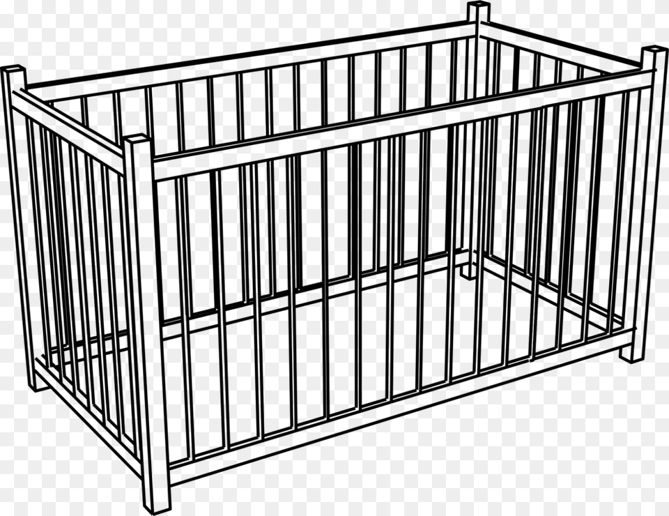 Furniture Cots Play Pens Infant Pillow, Gray Free Transparent Png