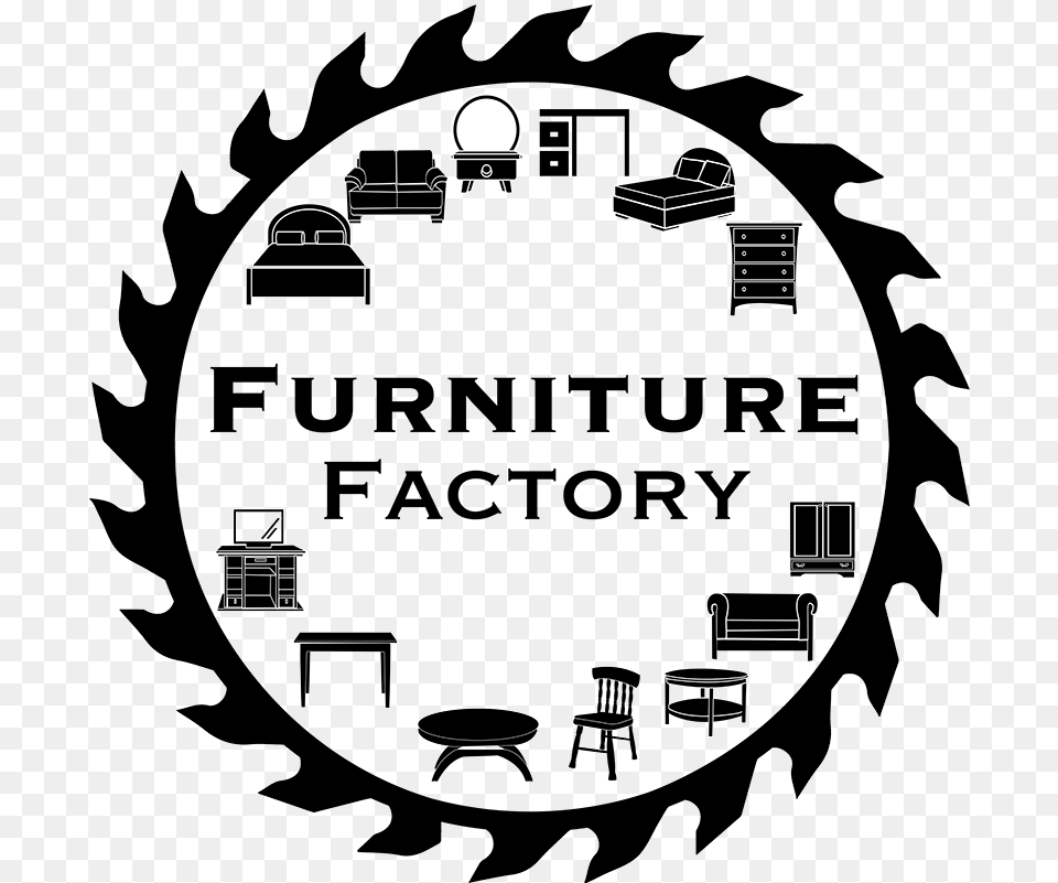 Furniture Factory, Logo, Stencil Png