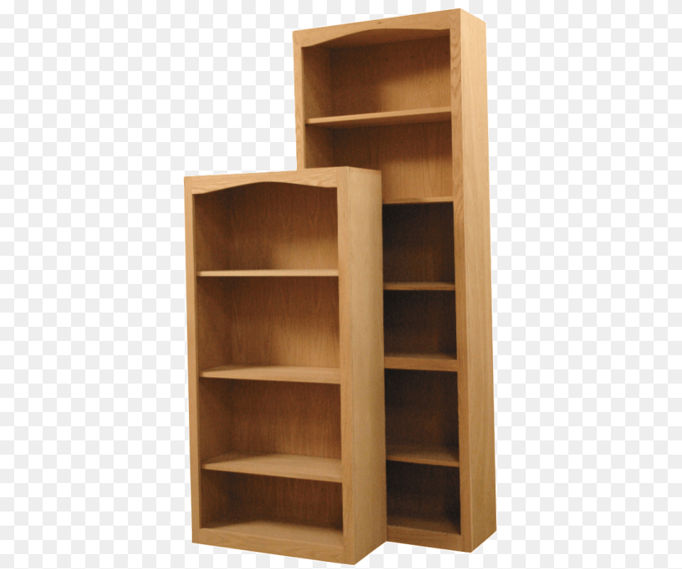 Furniture In The Raw Arch Bookcases Bookcase, Closet, Cupboard, Wood, Hardwood Free Png Download