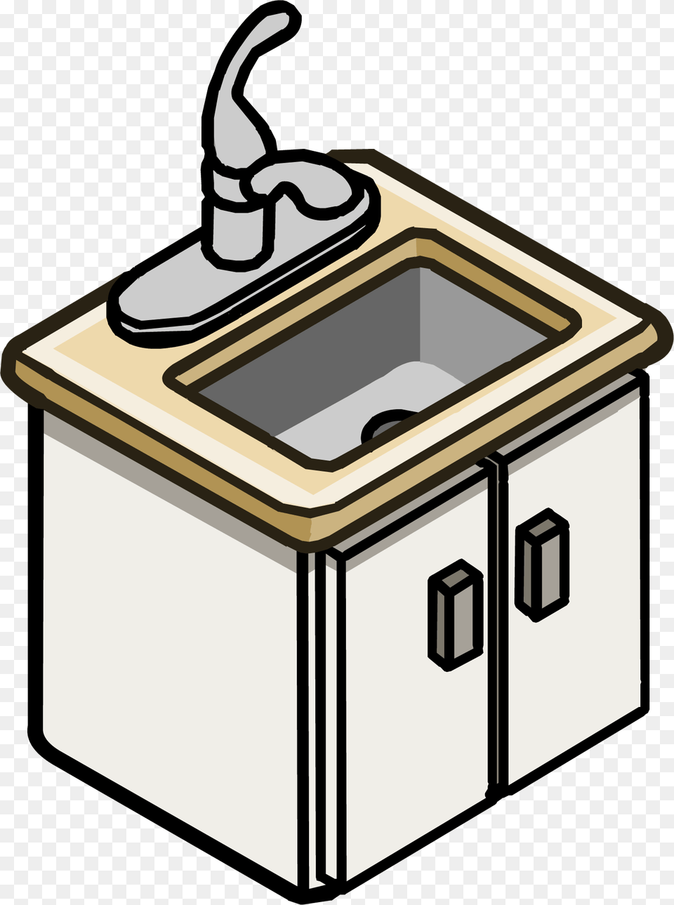 Furniture Items Kitchen Sink, Architecture, Fountain, Water, Mailbox Png Image