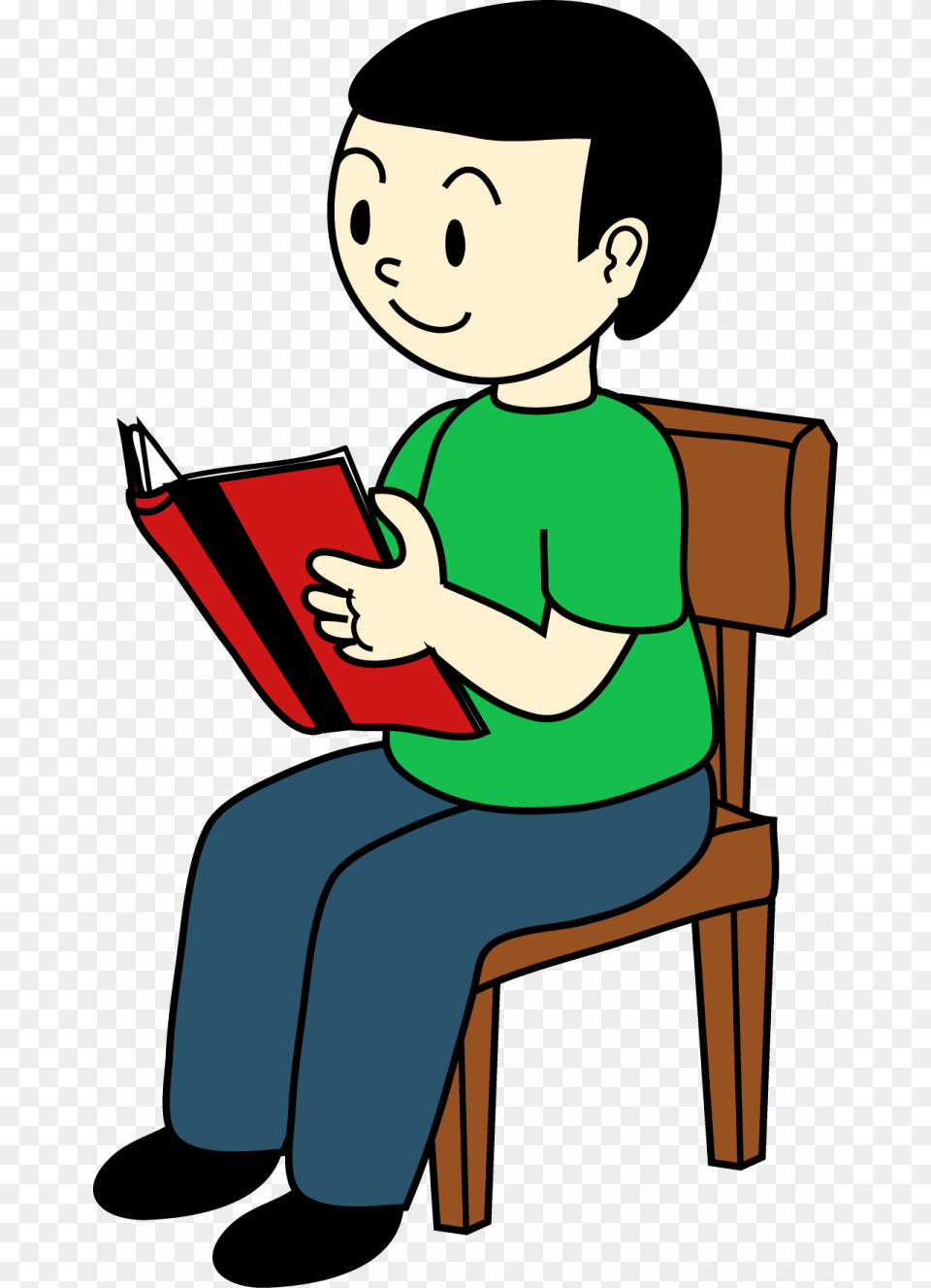 Furniture Kids Reading Chair Creative Boy Sitting On Chair, Person, Baby, Face, Head Free Png Download