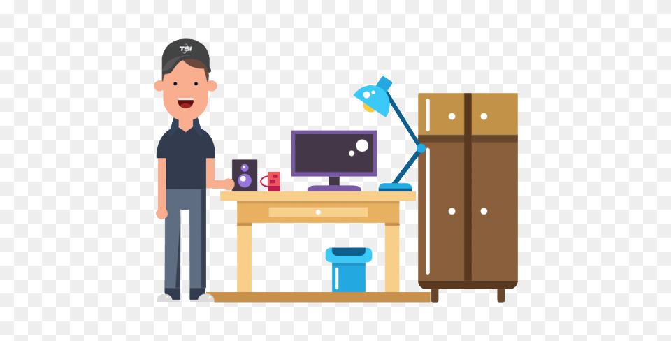Furniture Moving Company, Table, Desk, Person, Male Png Image