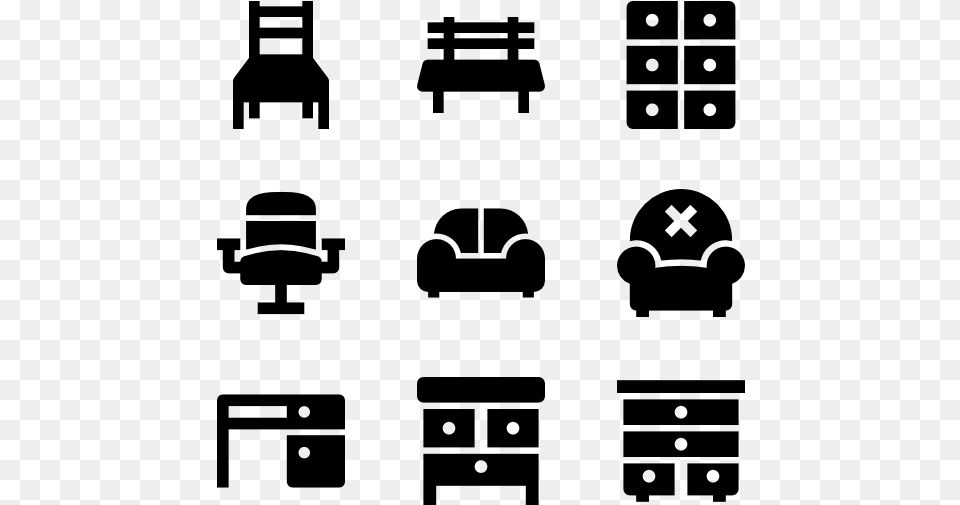 Furnitures Supermarket Icon, Gray Png