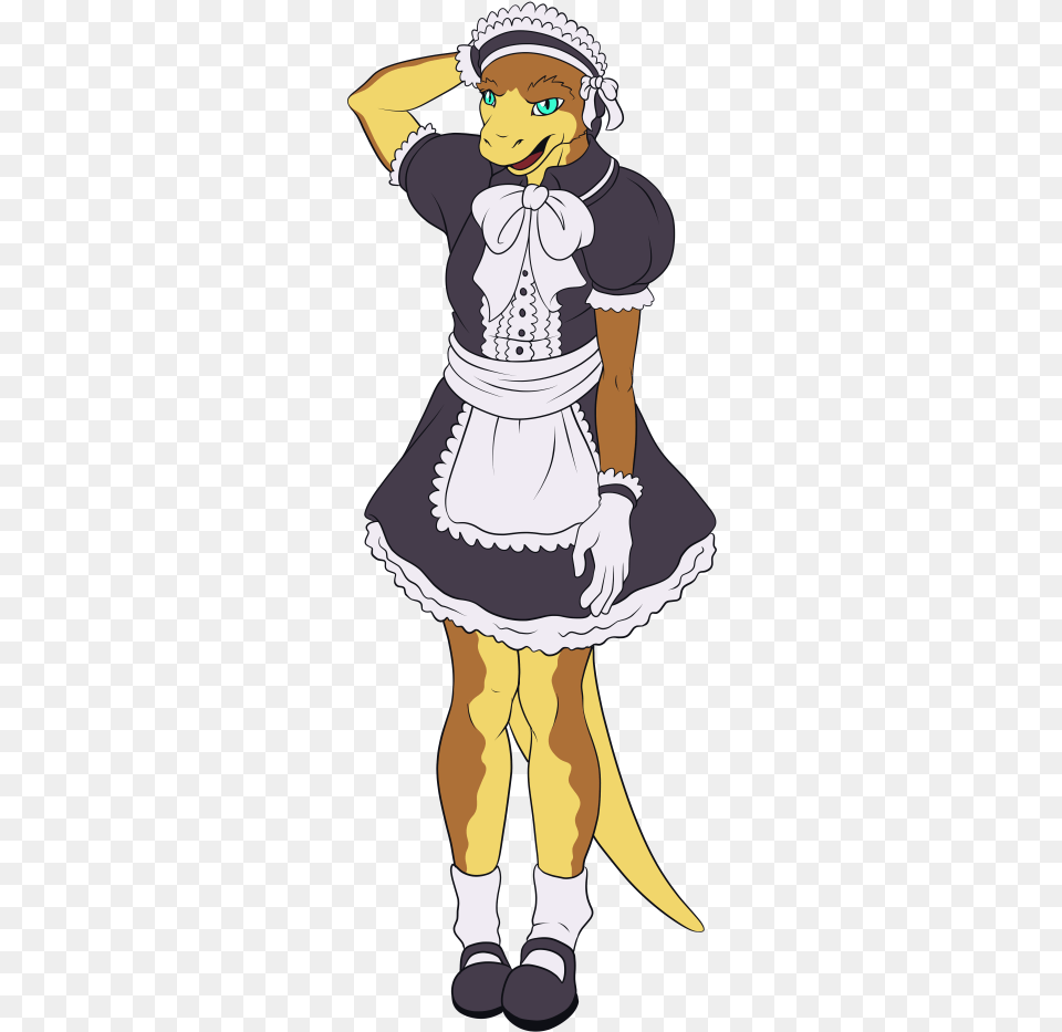 Furry Boy In A Maid Outfit, Book, Comics, Publication, Person Free Transparent Png