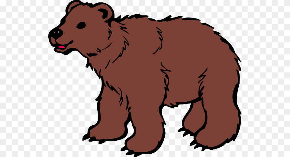 Furry Clipart Brown Bear, Animal, Brown Bear, Mammal, Wildlife Png