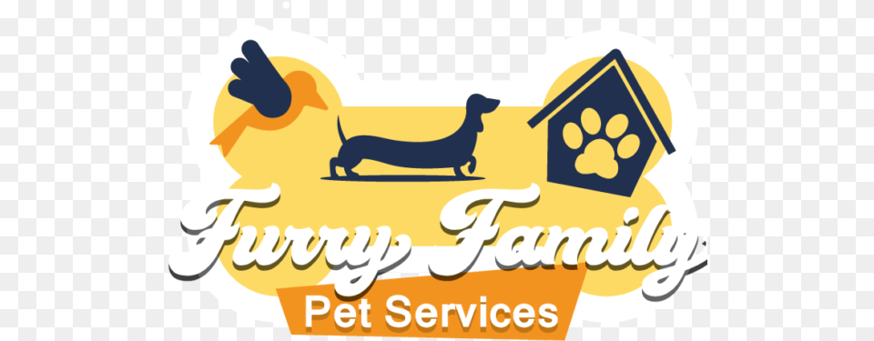 Furry Family Pet Services Logo Sleeps With Wieners Dog Dachshund Funny Pet Love, Animal, Mammal, Pig, Advertisement Png Image