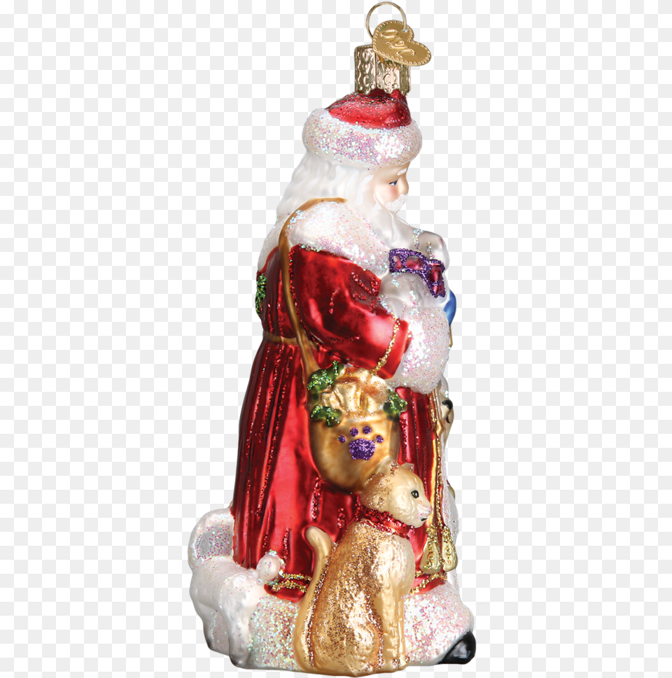 Furry Friends Ornament Old World Christmas, Figurine, Doll, Toy, Face Free Png