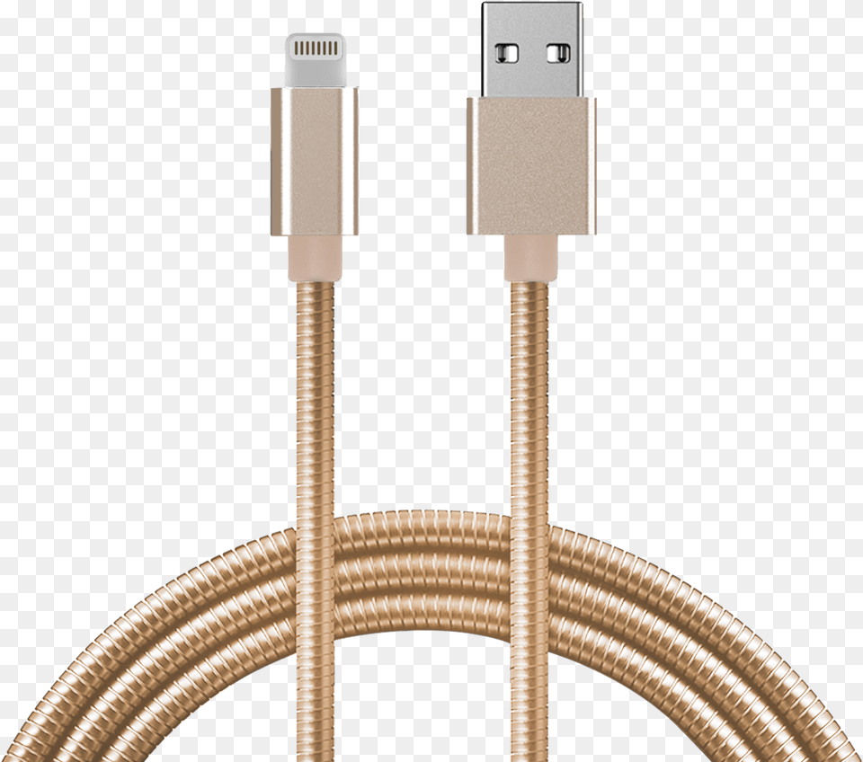 Fuse Metal Mfi Lightning Cable Gold Usb Cable Metal Free Png
