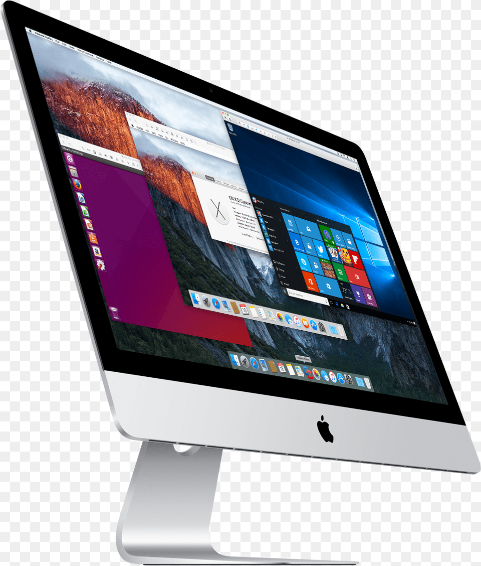 Fusion Desktop Desktop Mac Transparent Background, Computer, Electronics, Pc, Laptop Png Image