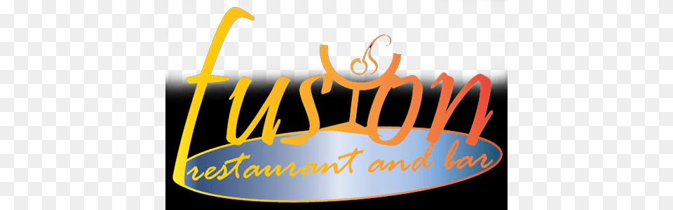 Fusion Restaurant And Bar Logo, Text, Handwriting Png