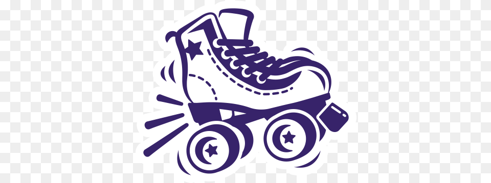Fusion Rules Skate At Your Own Risk Clip Art Purple Roller Skates, Clothing, Footwear, Shoe, Sneaker Free Png Download