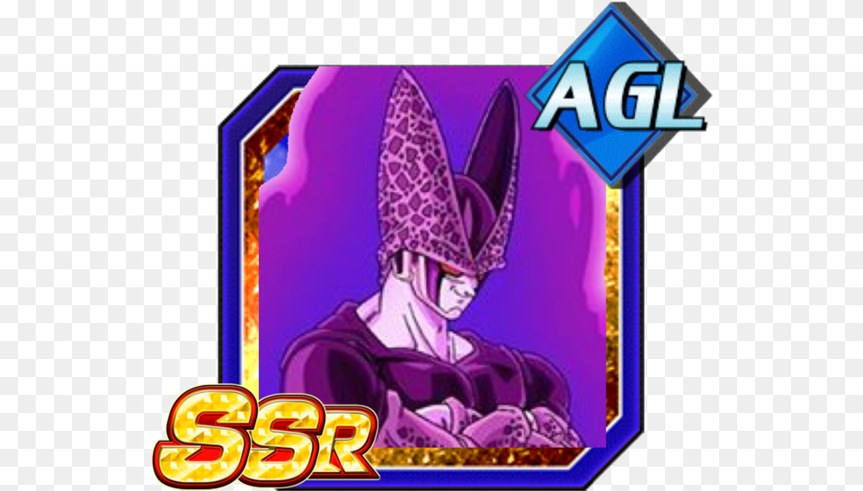 Fusion Zamasu Dokkan Battle Saiyan Led By Fate Goku, Book, Comics, Publication, Purple Png Image