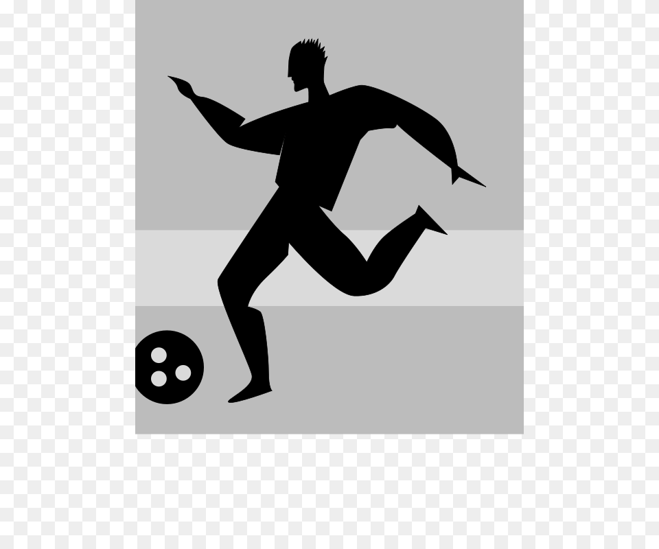 Fussballer, Silhouette, Stencil, Adult, Male Png