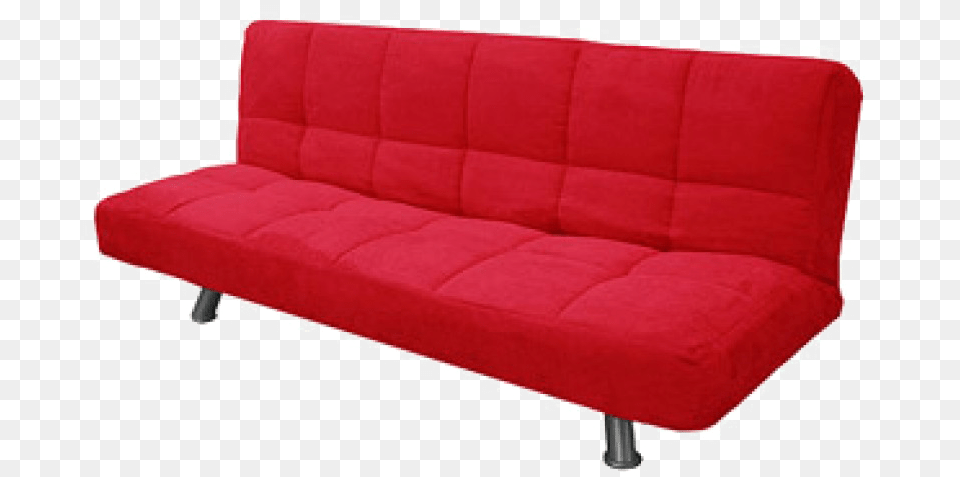 Futon Background Red Futon, Couch, Cushion, Furniture, Home Decor Png Image