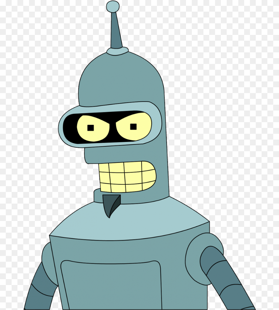 Futurama Bender Futurama, Robot, Cartoon, Person, Face Free Png