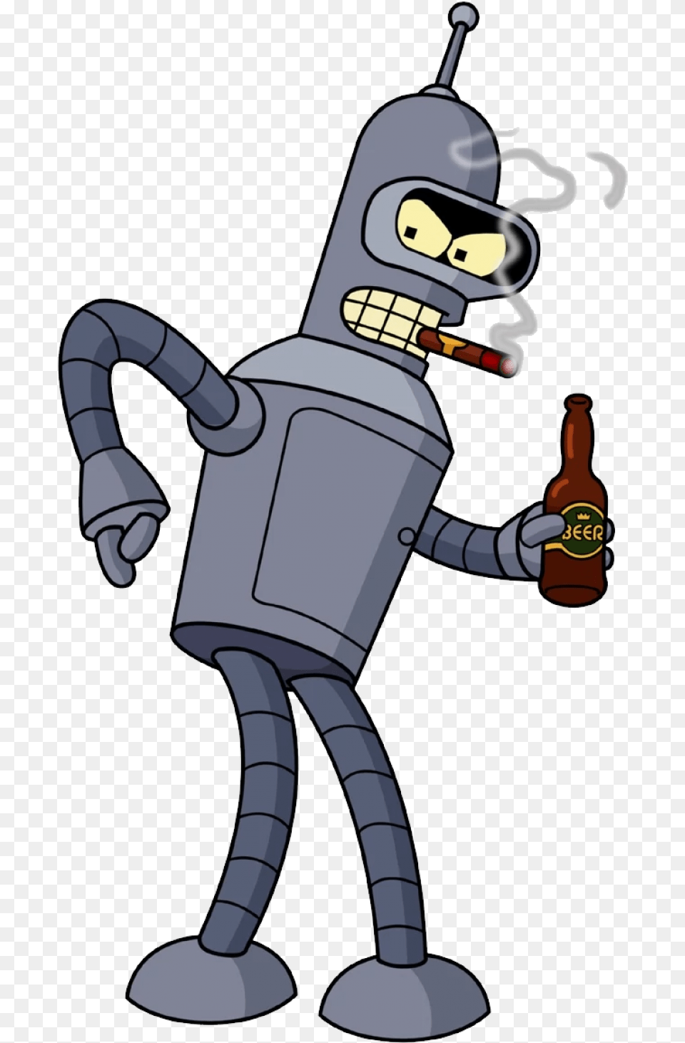 Futurama Bender Image Bender, Cartoon, Alcohol, Beer, Beverage Free Transparent Png