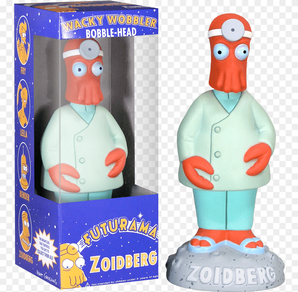 Futurama Dr Zoidberg Bobble Head, Figurine, Toy, Face, Person Free Png