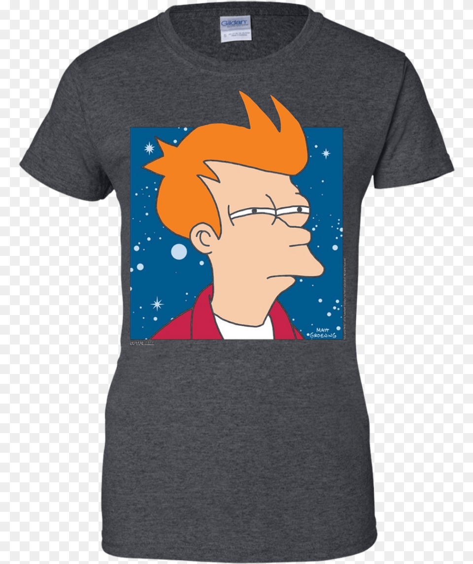 Futurama Fry Meme Pose T Shirt, Clothing, T-shirt, Person, Face Png Image