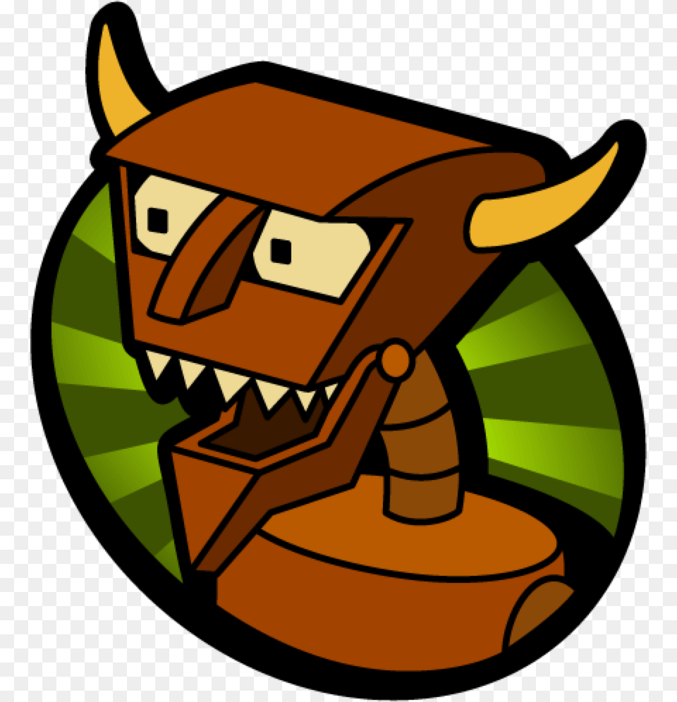 Futurama Robot Devil Head, Grass, Plant, Bulldozer, Machine Free Png