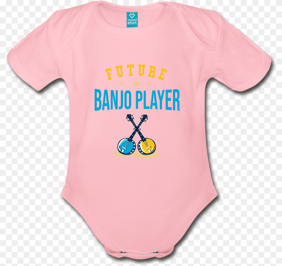 Future Banjo Player Baby Bodysuit Stepdad Clothes For Baby, Clothing, Shirt, T-shirt, Bicycle Free Png