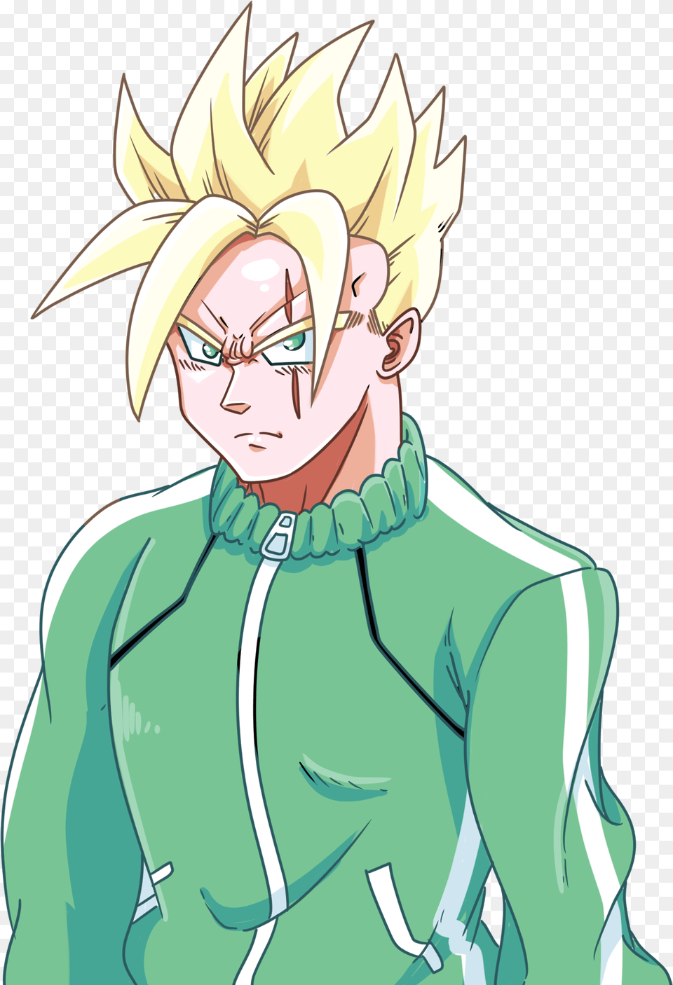 Future Gohan In A Tracksuit Cartoon, Publication, Book, Comics, Person Free Png