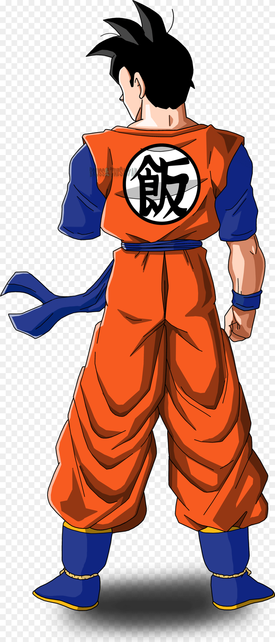 Future Gohan Version 2 By Brusselthesaiyan Future Gohan One Arm, Person, Book, Clothing, Comics Png Image