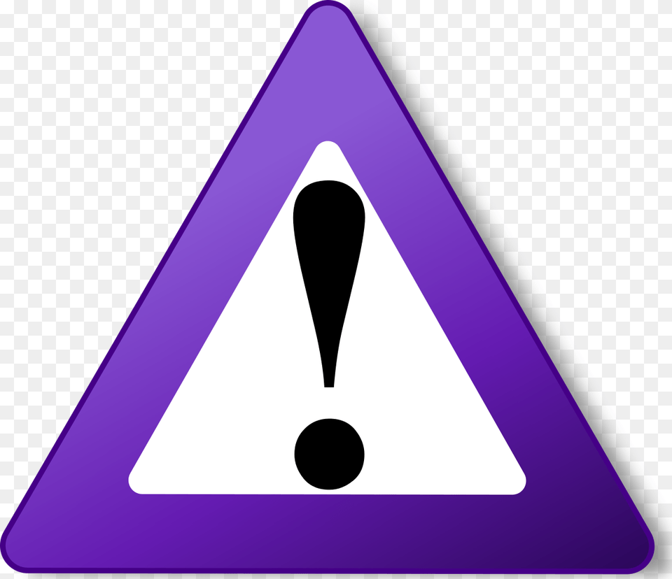 Future Krunk By Wick It The Purple Caution Sign, Triangle, Symbol Free Png