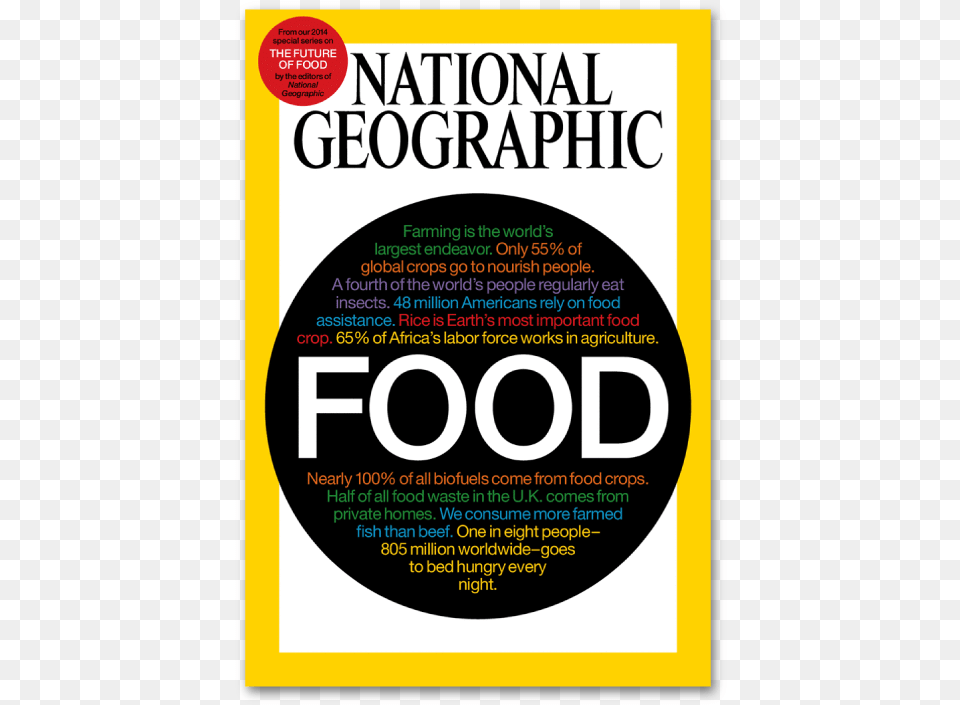 Future Of Food39 Special Compilation Issue National Geographic Magazine, Advertisement, Poster, Disk Png