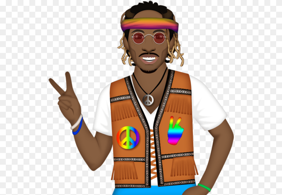 Future Rapper Future Rapper, Clothing, Vest, Person, Hippie Png Image
