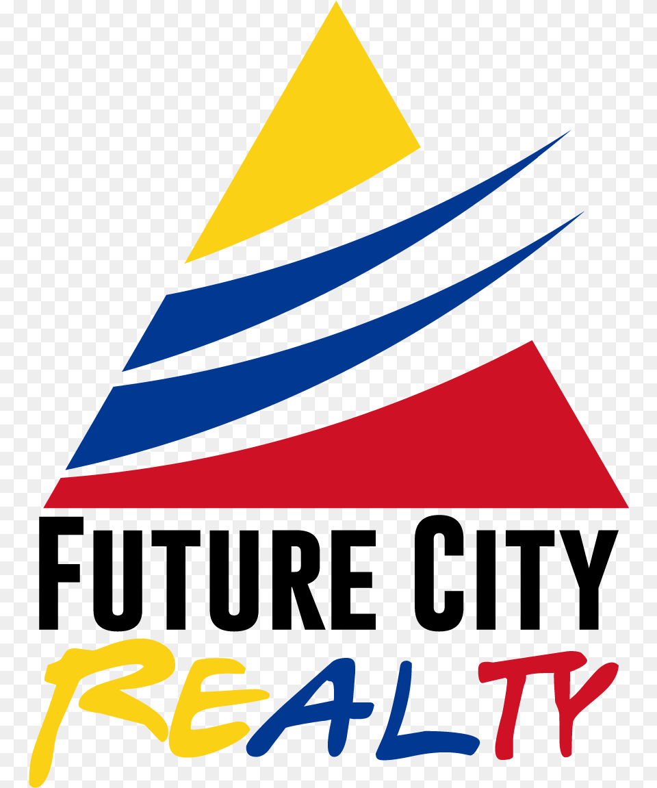Future Realty Logo Logo Future City Amazonia Real, Clothing, Hat, Triangle Png Image