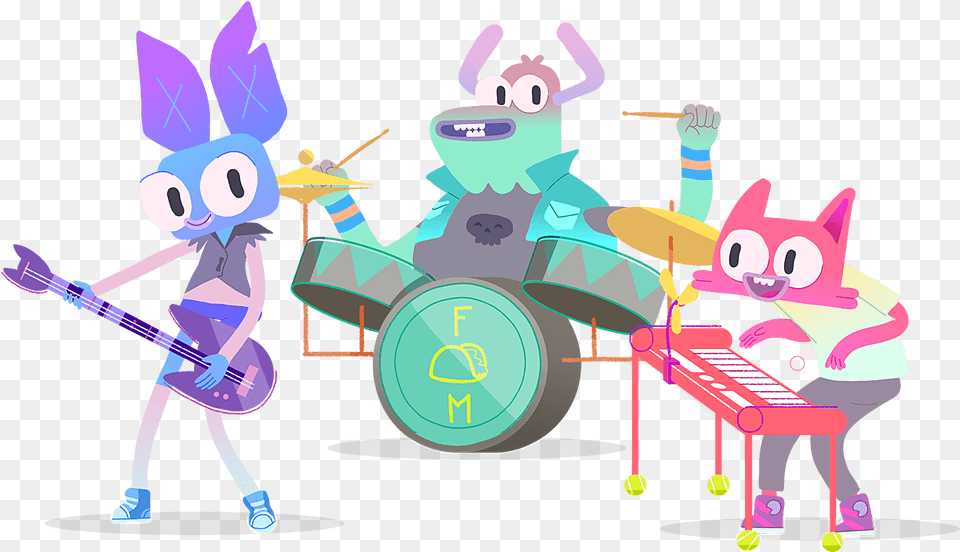 Future Taco Meow Cartoon, Baby, Person, Guitar, Musical Instrument Png Image