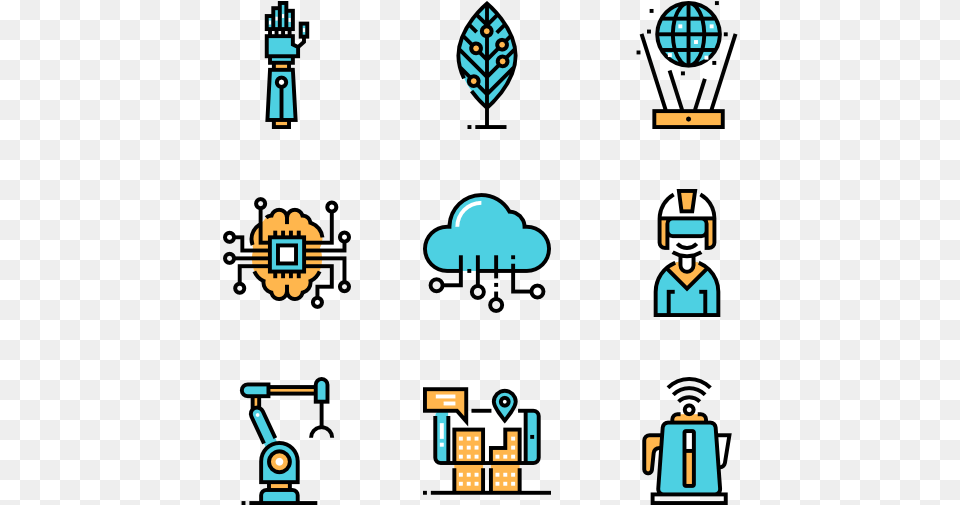 Future Technology Icons That Represent The Future, Person, Head, Face Free Png