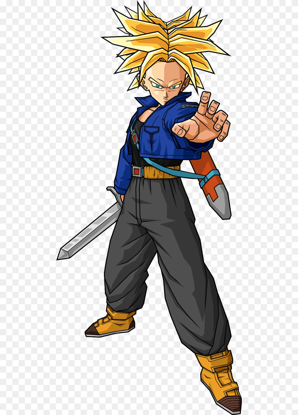 Future Trunks Dbm Ssj1 Android 18 Trunks Sword, Book, Comics, Publication, Person Png