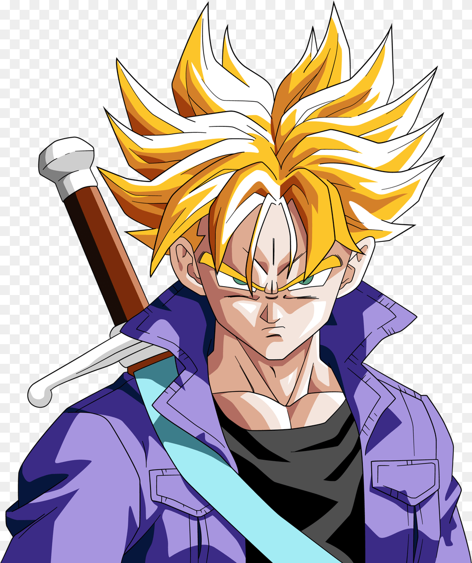 Future Trunks Dbz Super Saiyan, Publication, Book, Comics, Adult Png Image