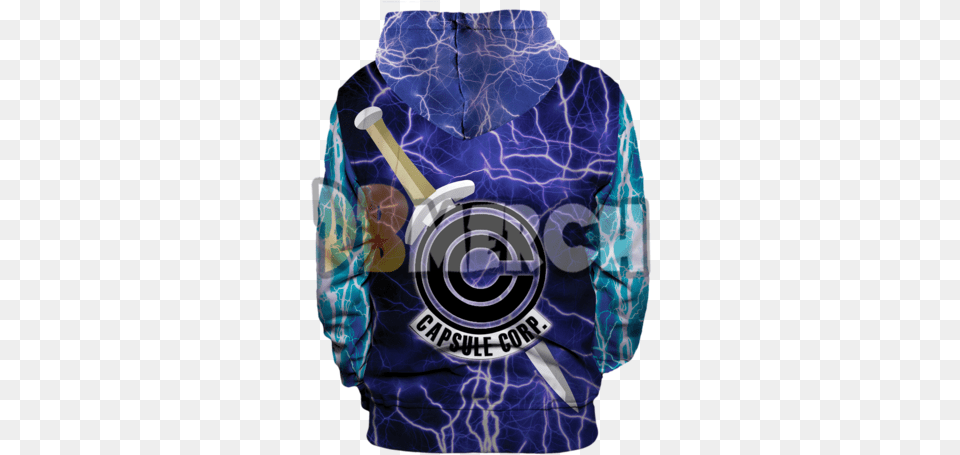 Future Trunks Hoodie Water Bottle, Sweatshirt, Clothing, Knitwear, Sweater Free Png