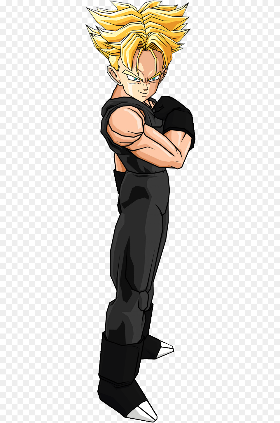 Future Trunks New Outfit Ssj By Db Own Universe Arts Dragon Ball Z, Book, Comics, Publication, Manga Free Png