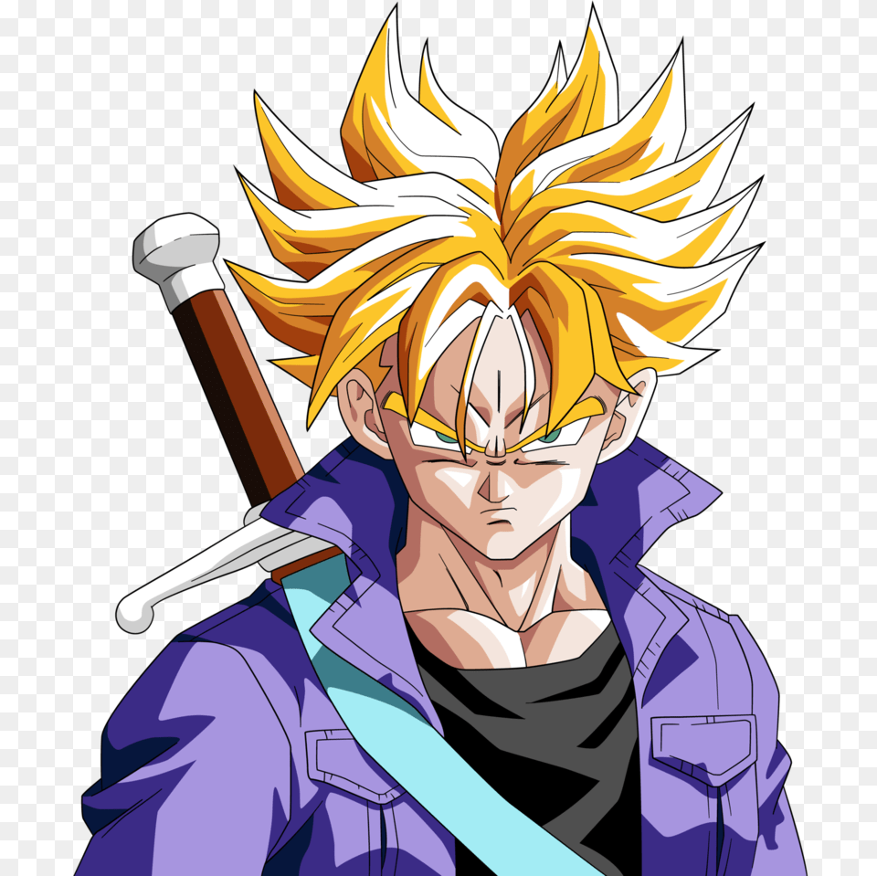 Future Trunks Ssj Hair Is So Wrong In Super, Book, Comics, Publication, Person Free Png Download