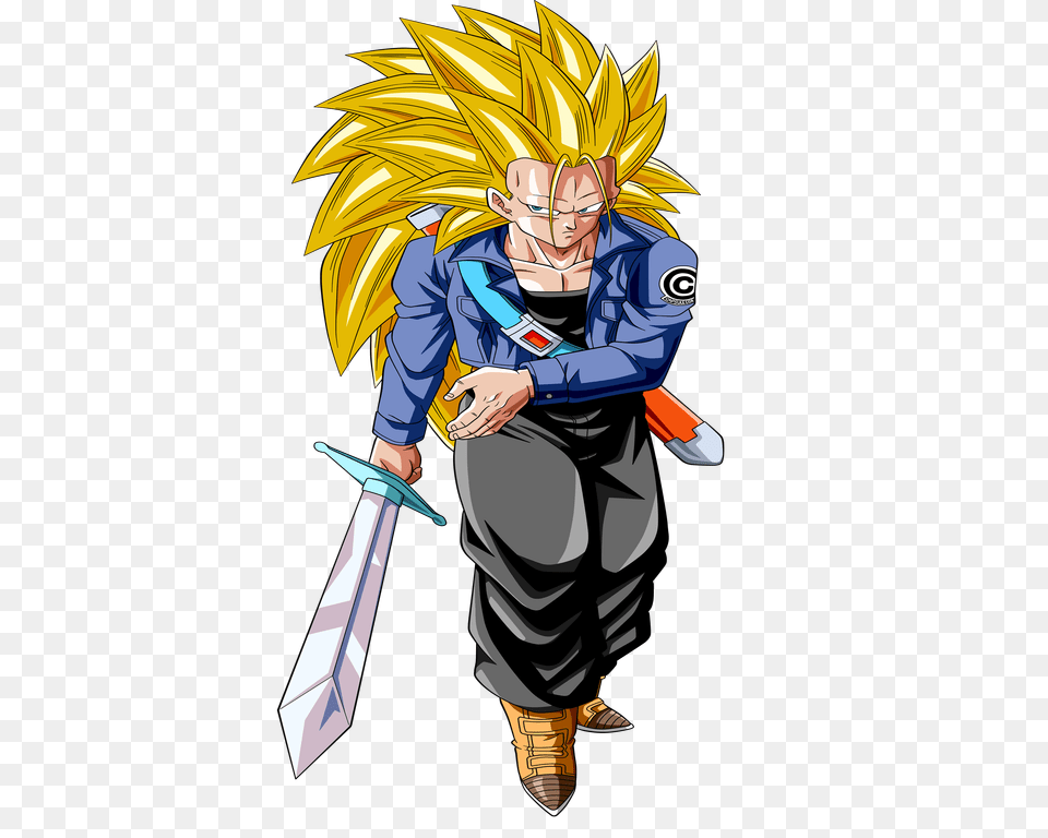 Future Trunks Ultra Hd Wallpaper Background, Book, Comics, Publication, Manga Png