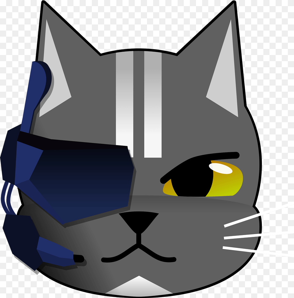 Futuristic Cat Clipart, Helmet, Animal, Mammal, Pet Png