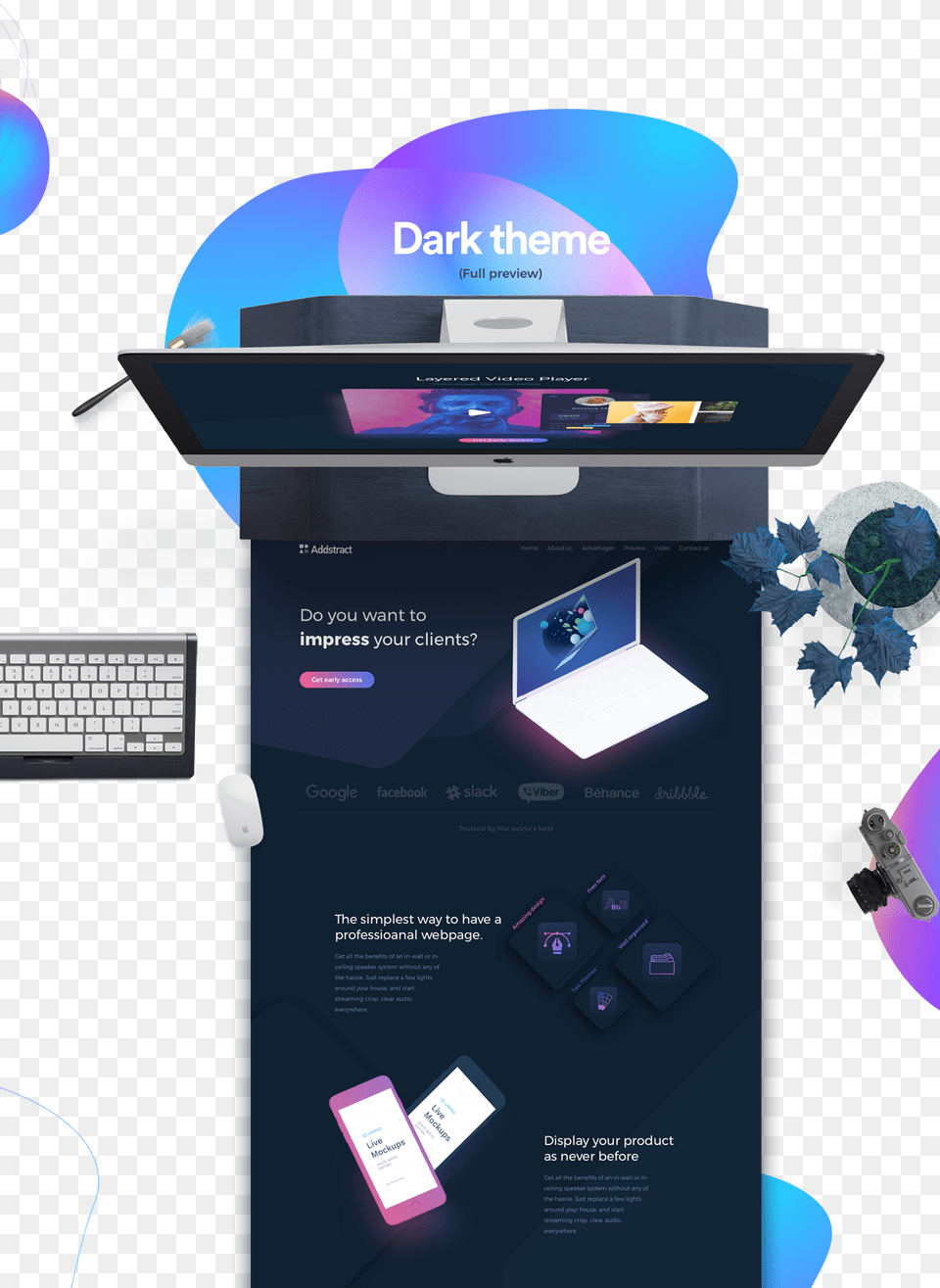 Futuristic Device Mockup Psd, Advertisement, Poster, Computer Hardware, Electronics Free Png