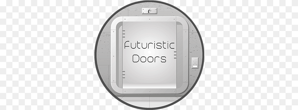 Futuristic Doors Portable, Photography, Tub, Blackboard Free Png