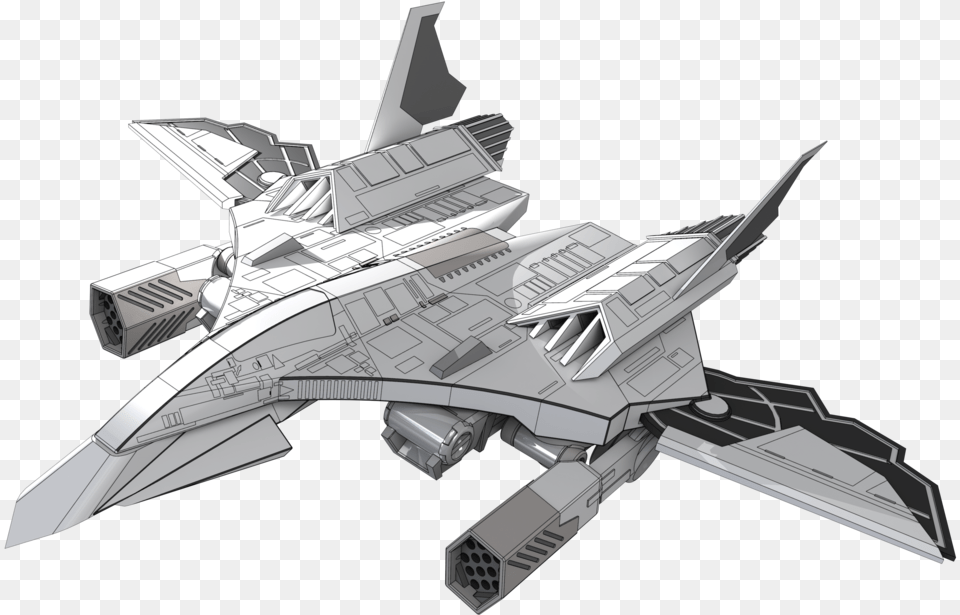 Futuristic Space Fighter, Aircraft, Spaceship, Transportation, Vehicle Free Png