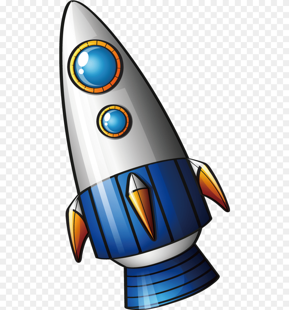 Futuristic Vector Rocket Picture Spaceship Cartoon, Weapon, Nature, Outdoors, Sea Free Transparent Png