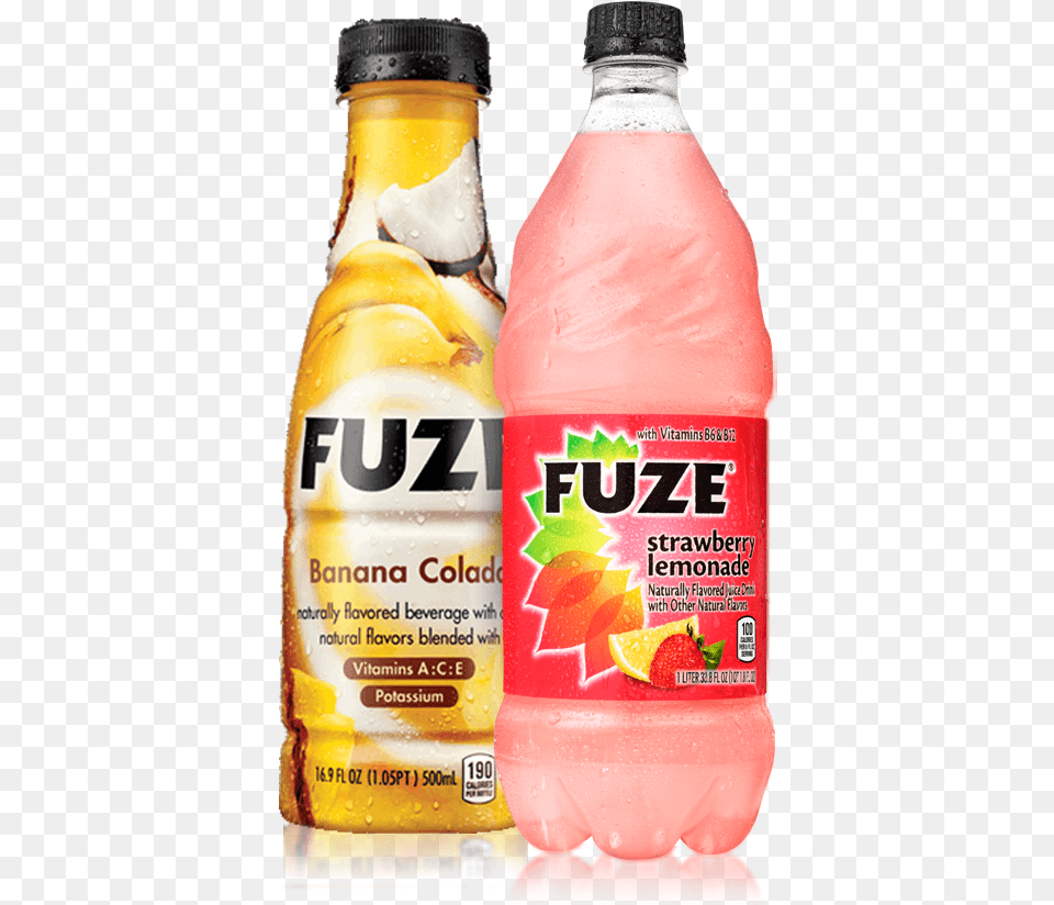 Fuze Drink Pina Colada, Bottle, Beverage, Juice, Shaker Free Transparent Png