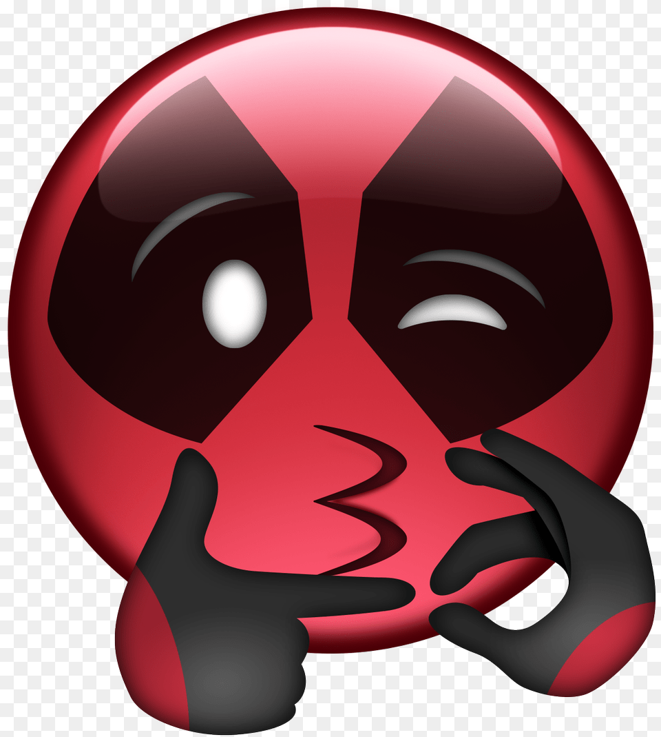 Fuzeseekerr Deadpool Emoji, Helmet, Ball, Football, Soccer Png Image